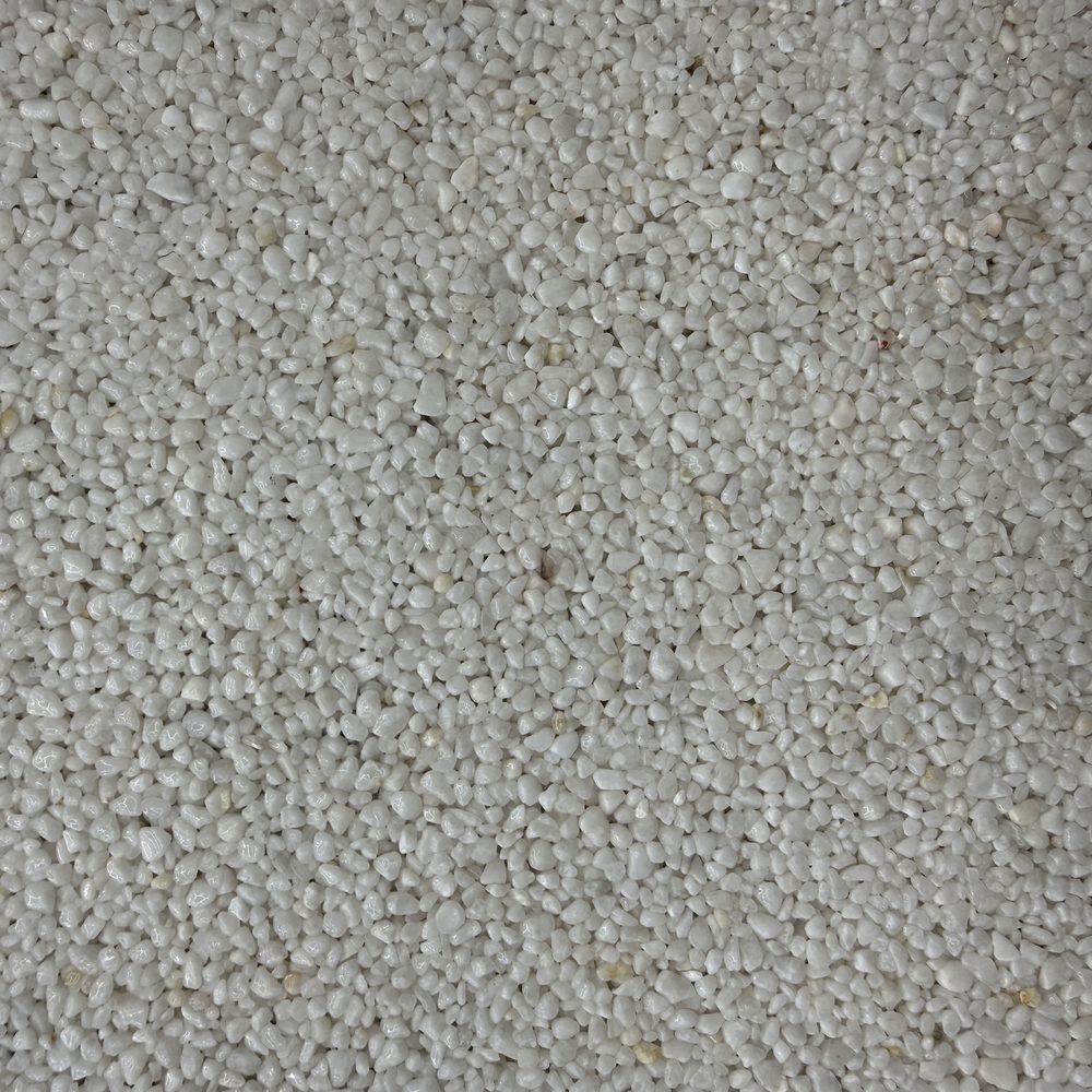 BIANCO natural aggregate sample, close-up texture