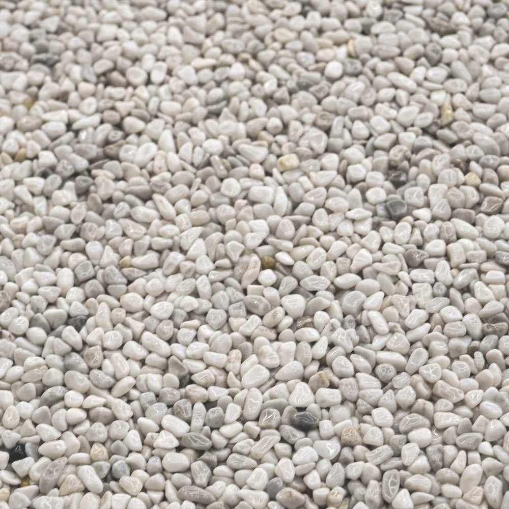 CARRARA natural aggregate sample, close-up texture